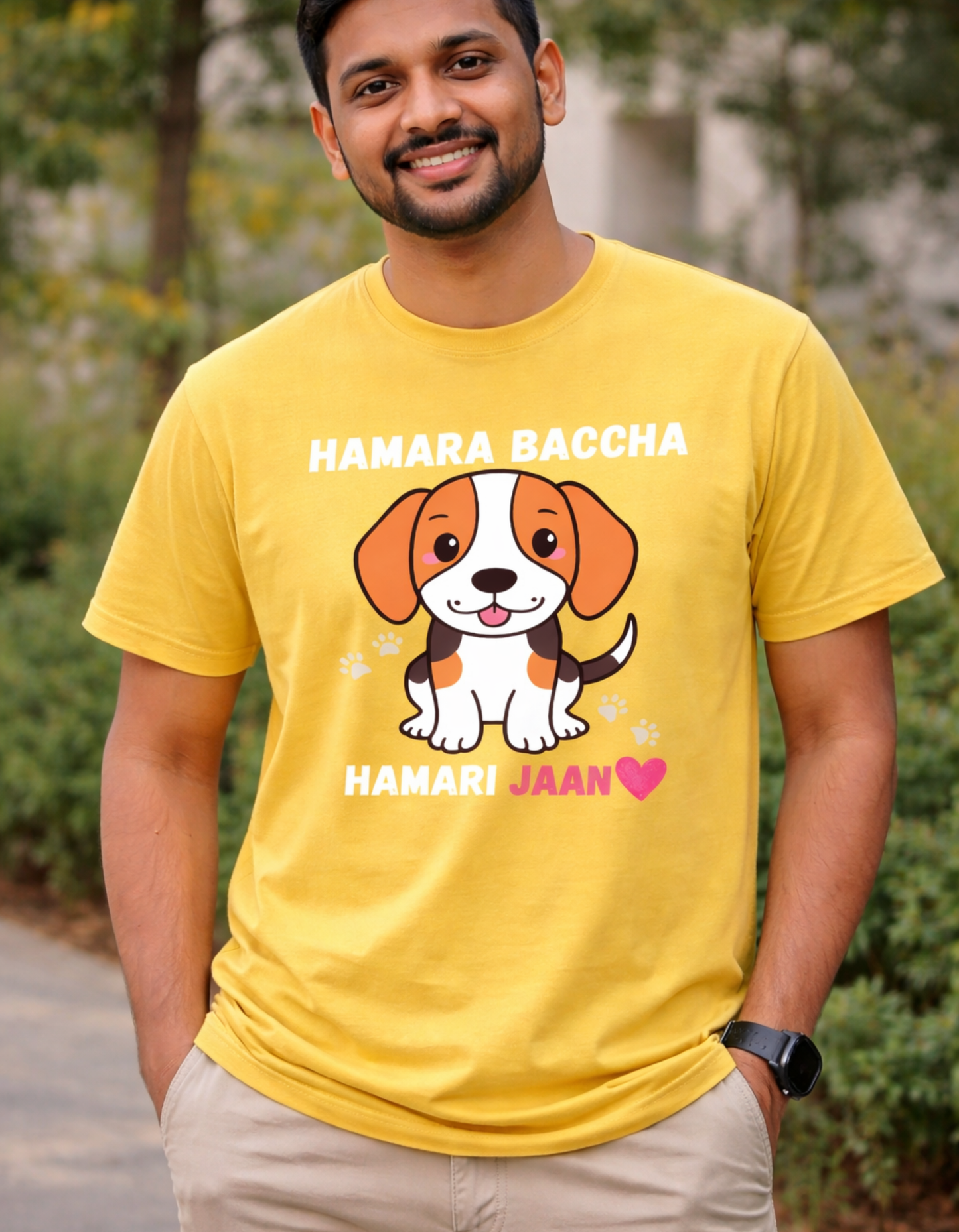 Cute T-shirt For Dog Lovers| 100% Cotton Fabric