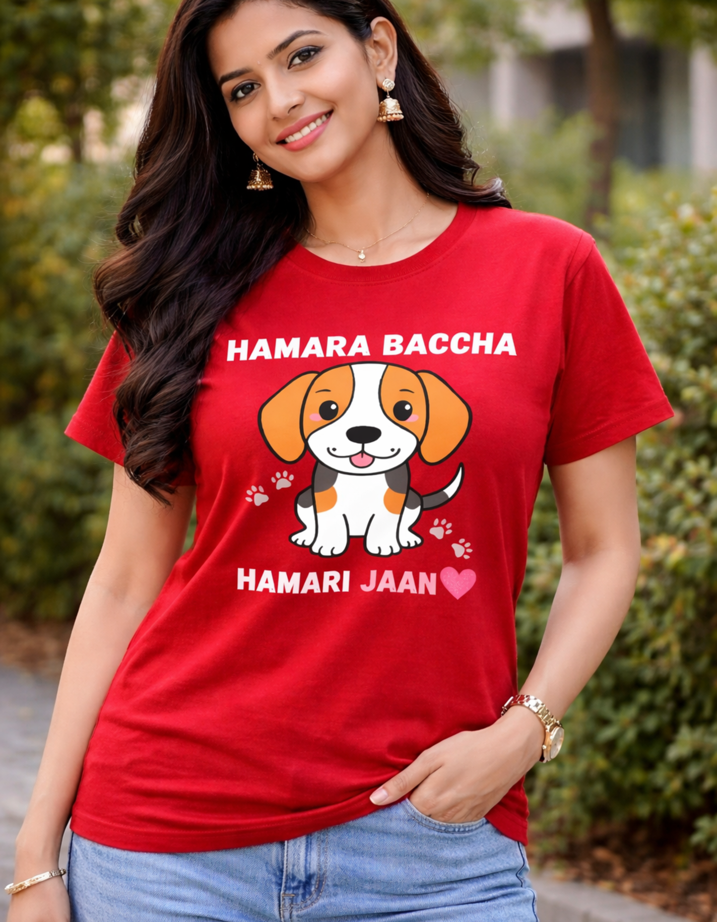 Cute T-shirt For Dog Lovers| 100% Cotton Fabric