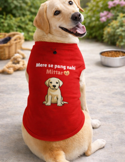Cute & Attitude 😎 Dog T-Shirt – Soft Cotton | Perfect for Your Baby Dog