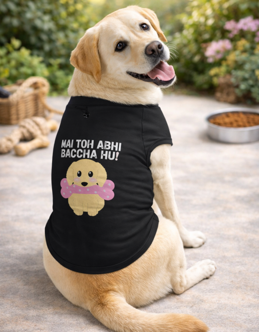 Cute Dog T-Shirt | 100% Cotton Soft Pet Wear | Comfortable & Breathable Puppy Tee