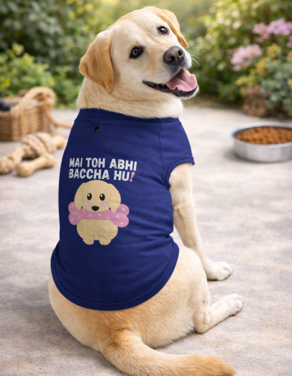 Cute Dog T-Shirt | 100% Cotton Soft Pet Wear | Comfortable & Breathable Puppy Tee