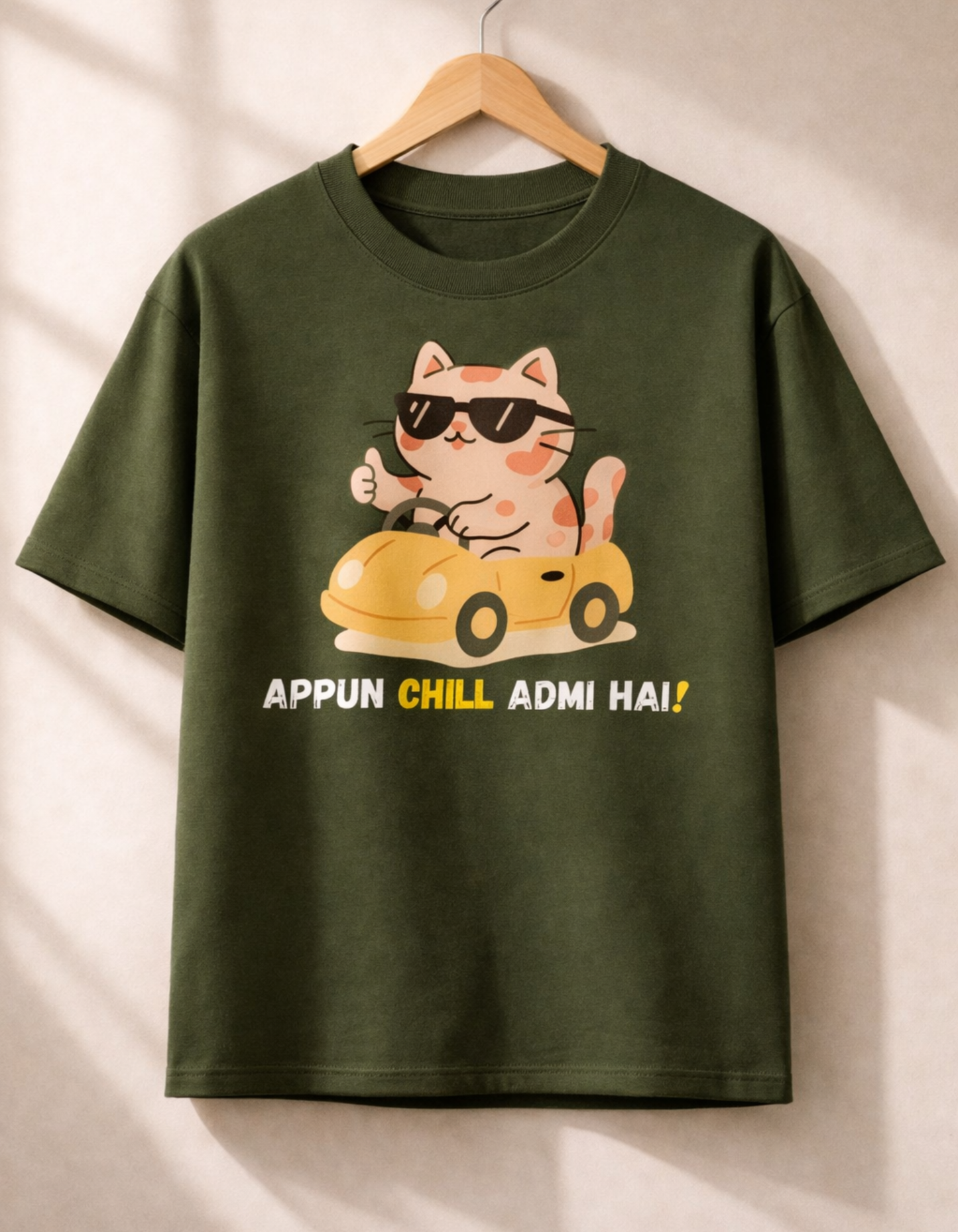 Oversized Cotton T-Shirt (220 GSM) – Premium Streetwear Vibe