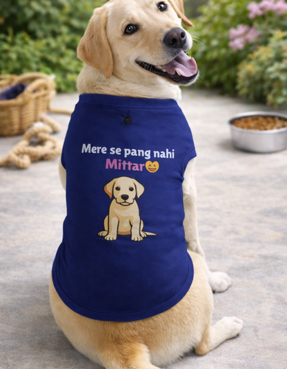 Cute & Attitude 😎 Dog T-Shirt – Soft Cotton | Perfect for Your Baby Dog
